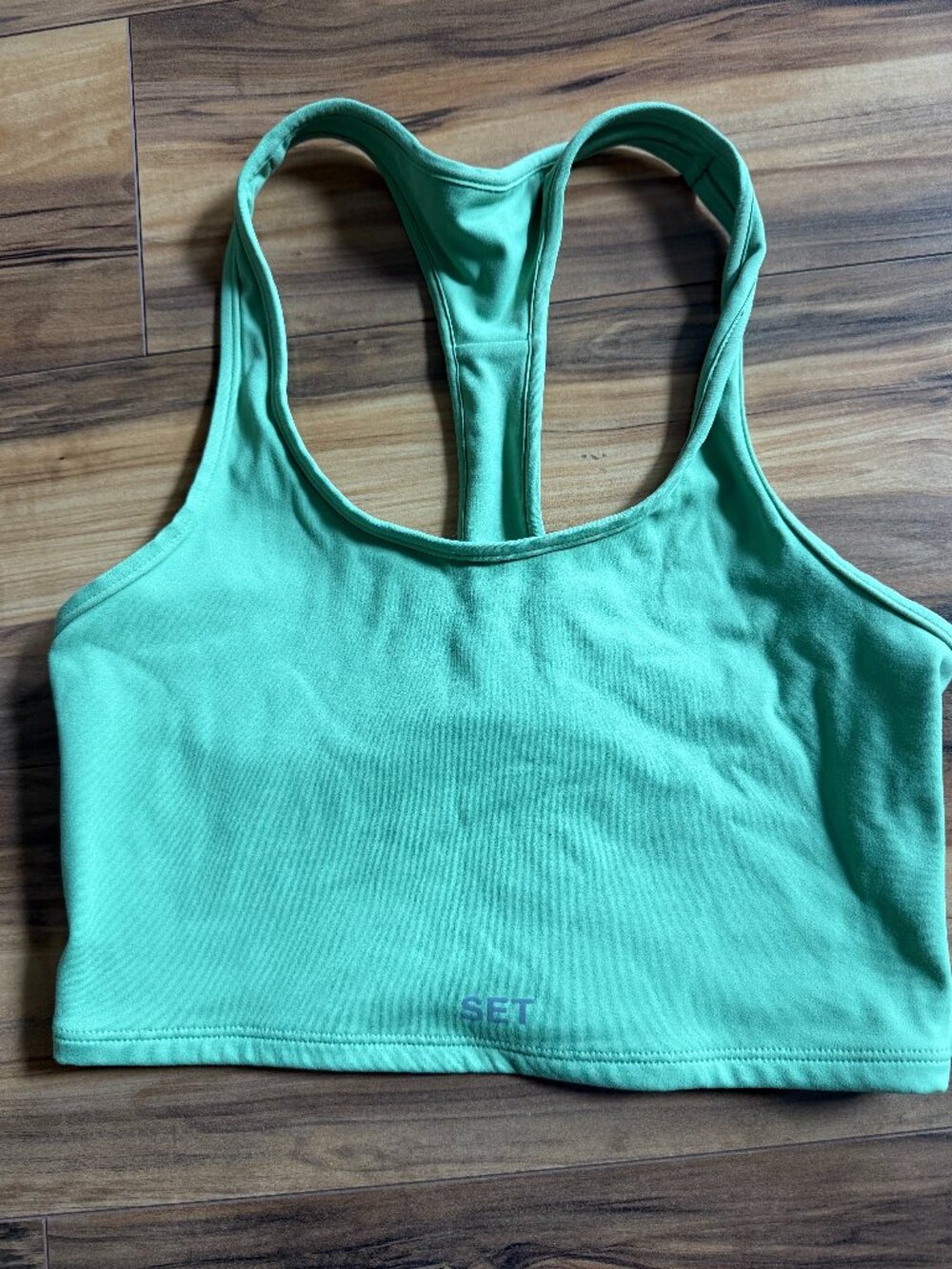 SET Active Long Line Sportbody Green Sports Bra